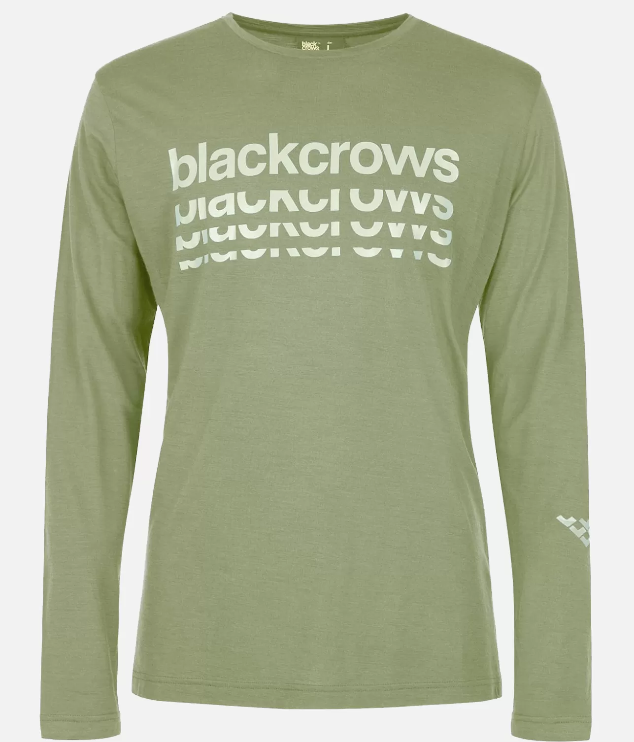 Men Black Crows Men's Merino Bc Long Sleeve Tee