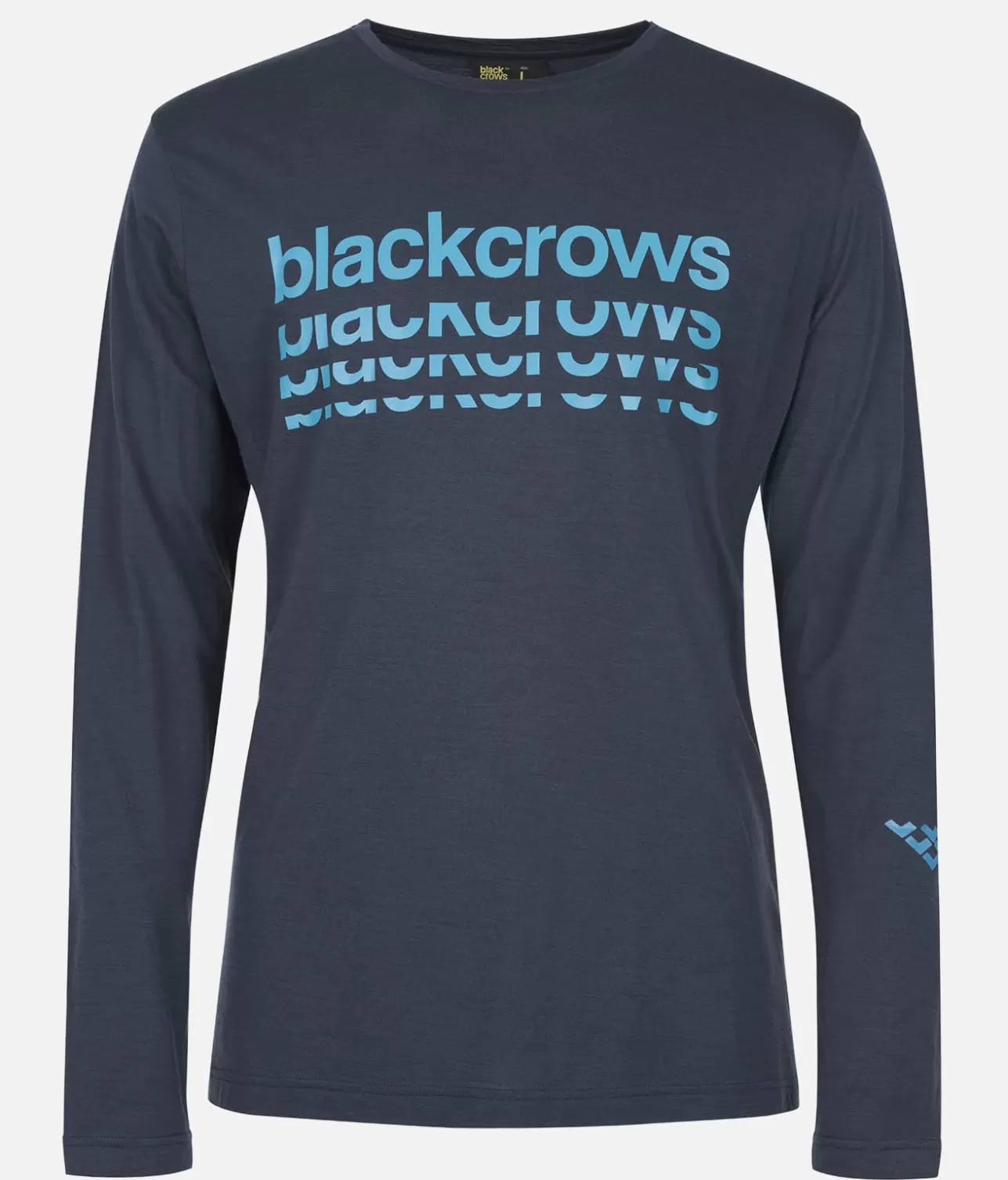 Men Black Crows Men's Merino Bc Long Sleeve Tee