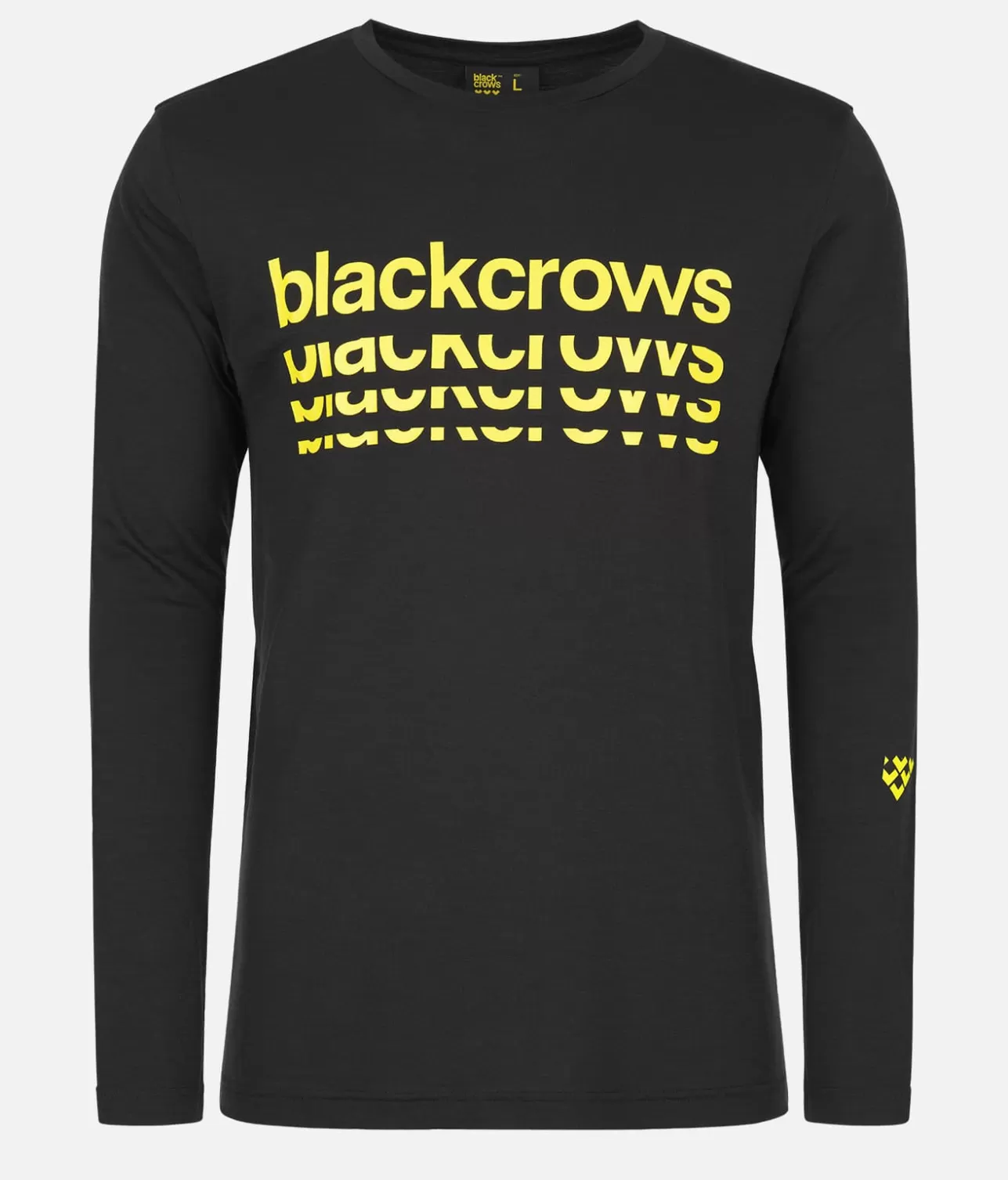 Men Black Crows Men's Merino Bc Long Sleeve Tee