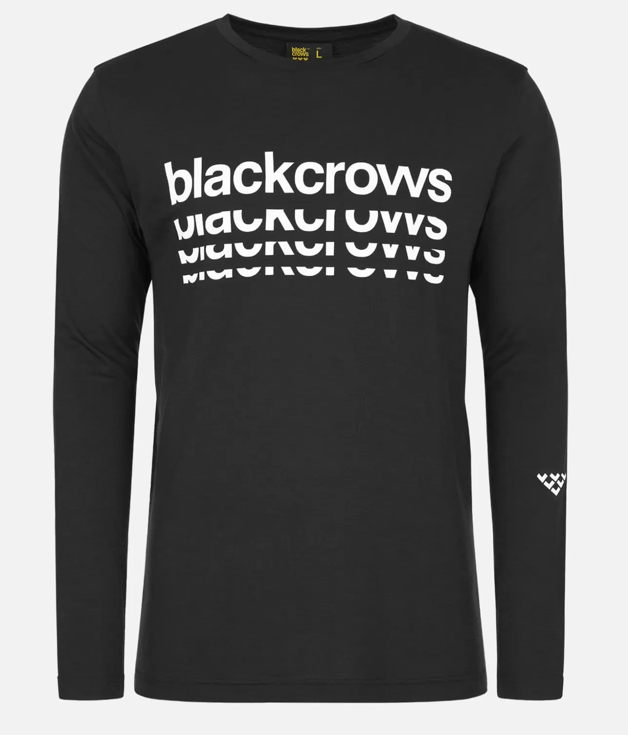 Men Black Crows Men's Merino Bc Long Sleeve Tee