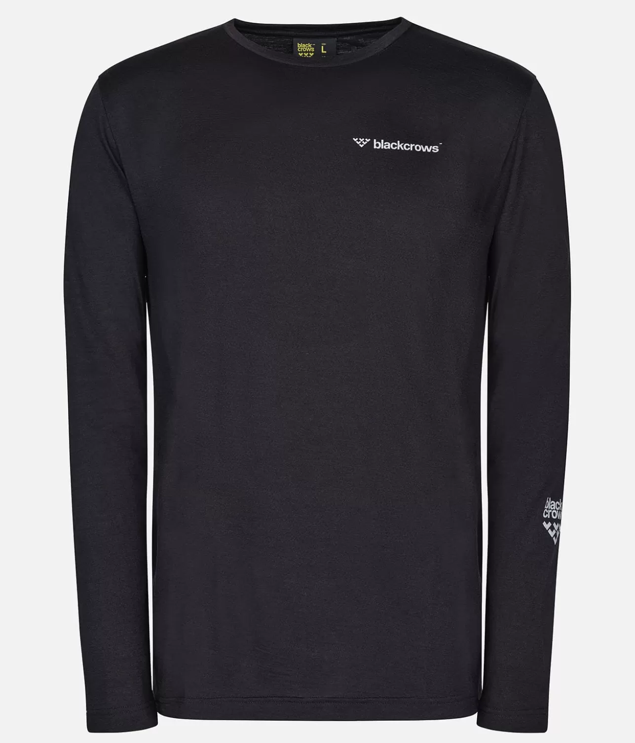 Men Black Crows Men's Merino Blend Long Sleeve Tee