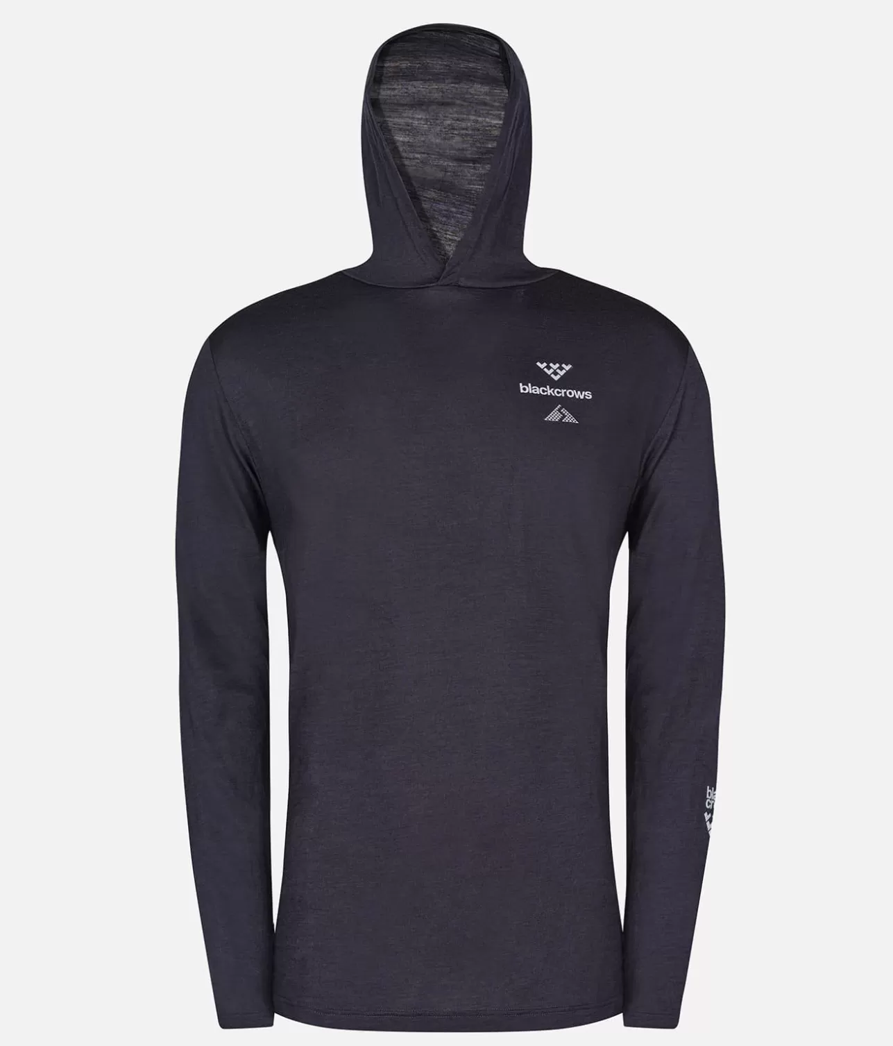 Men Black Crows Men's Merino Hoodie T-Shirt