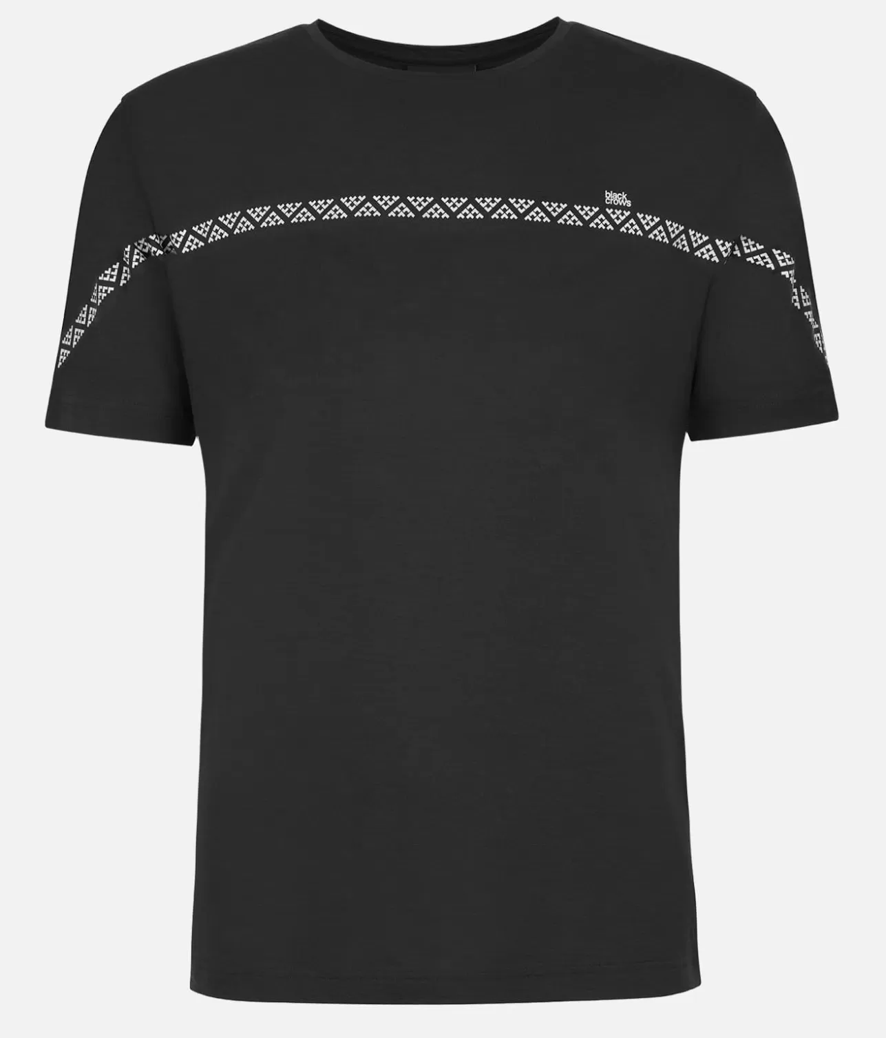 Men Black Crows Men's Merino Short Sleeve Line Tee