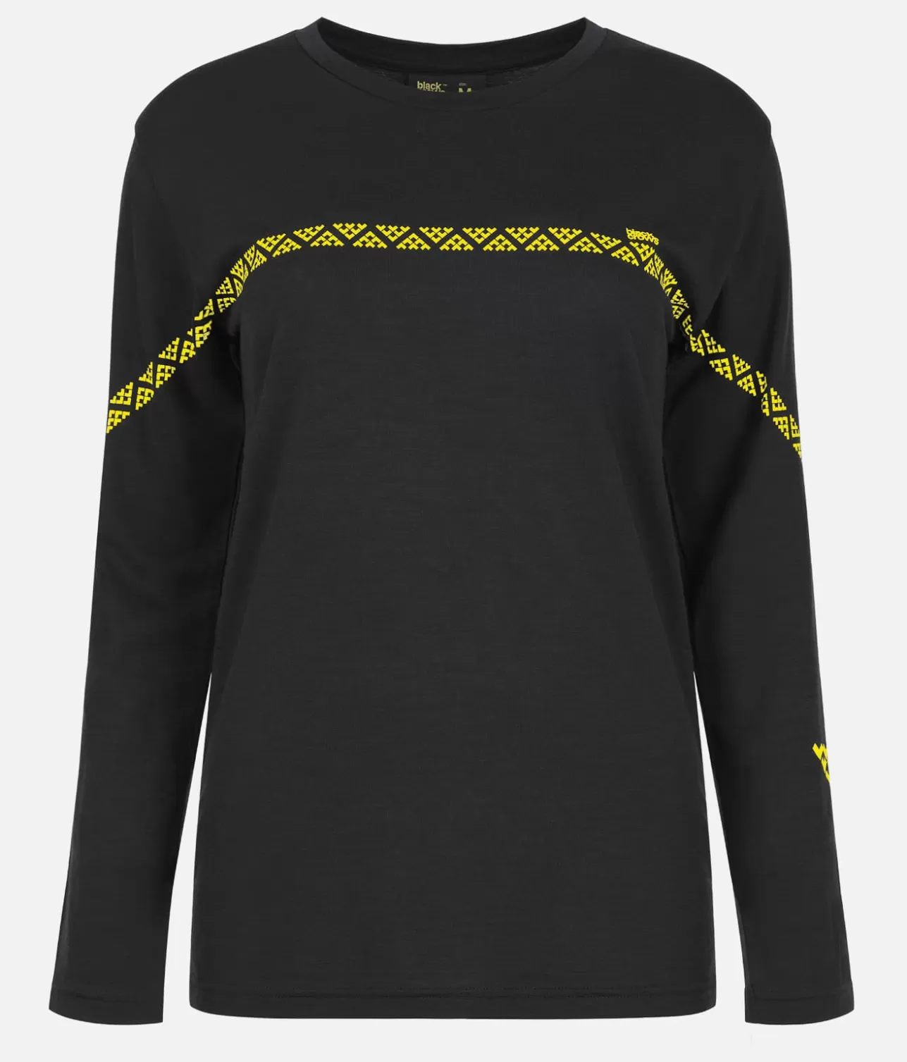 Women Black Crows Women's Merino Long Sleeve Line Tee