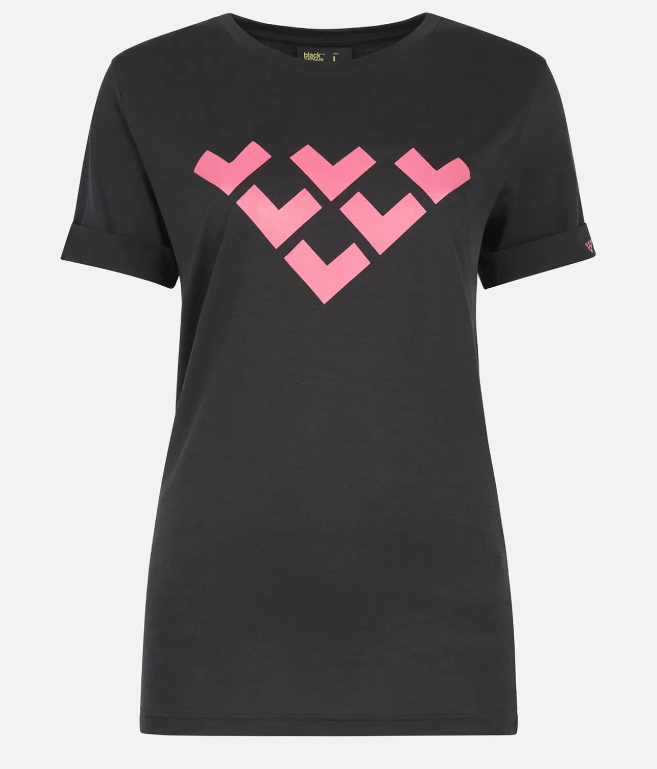 Women Black Crows Women's Merino Short Sleeve Chevron Tee